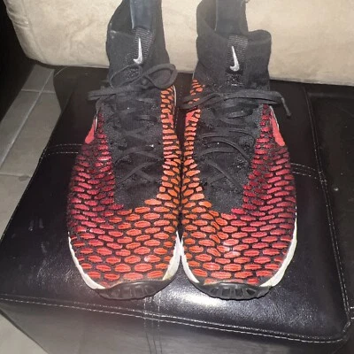 Size 11 - Nike Air Footscape Magista Flyknit Black Gym Red 2016 - Image 1 of 4