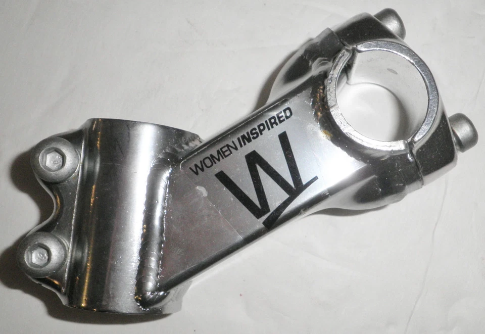 SCHWINN WOMEN INSPIRED STEEL THREADLESS SILVER BICYCLE STEM BIKE PARTS 175-2 - Image 1 of 3