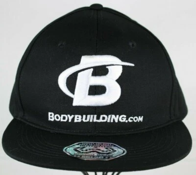 WICKED WEAR BODYBUILDING .COM ADJUSTABLE SNAP BACK MENS HAT FLAT BILL COTTON NEW - Image 1 of 4