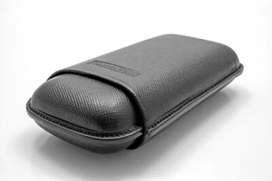 Estuche de cigarros MARTIN WESS 2 robustos 560 Dante negro / cuero de vacuno y cabra - Imagen 1 de 3