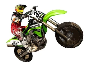 Dirt Bike Gifts Decal, Dirt Bike Wall Decor Ideas, Motocross Wall Decal mc646 - Picture 1 of 9
