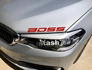 Calcomanía BOSS pegatina rendimiento carreras automovilístico deporte coche camión emblema logotipo 1 pieza - Imagen 1 de 5