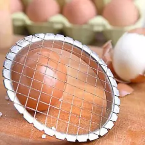 Egg Slicer Steel Eggs Hard Boiled Metal Tomato Cutter Section Chopper Neu2025 - Picture 1 of 10