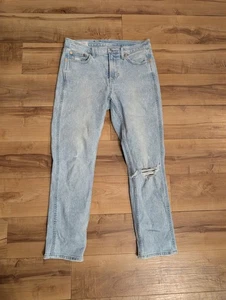 GAP VINTAGE SLIM 11" RISE LIGHT WASH DISTRESSED DENIM JEANS 27" Schrittlänge Gr. 29/8 - Bild 1 von 7