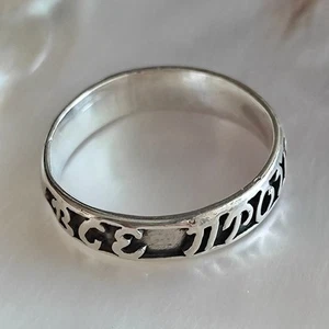 Sterling Silber 925 Ring.Ring mit der Aufschrift ALL WILL 2,6 g - Bild 1 von 8