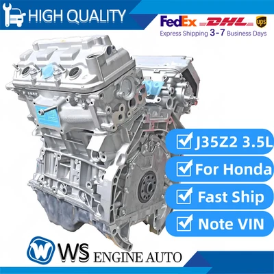 J35Z2 Long Block Engine Assembly For Honda Accord RDX Crosstour 3.5L 2008-2018 - Image 1 of 4