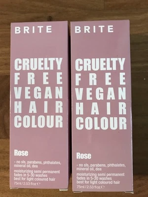 Lote de 2 Brite Cruelty Free Vegano Instantáneo Color de Cabello PASTEL PÚRPURA Semiperm Foto 1 de 2