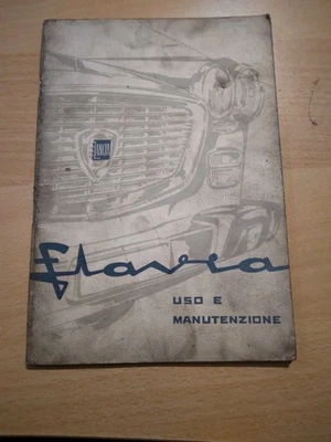 Lancia Flavia 815.00 Libretto Uso E Manutenzione 1961 - Immagine 1 di 4