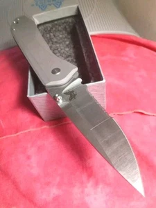 🌠PRISTINE🌠 Benchmade🦋 761S ✨Titanium/M390✨ (MONO-LOCK)  NEW! 🎁 - Picture 1 of 23