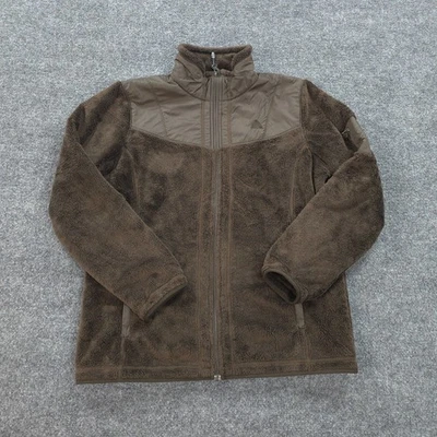 Chaqueta Nike ACG para mujer grande marrón polar cremallera completa senderismo senderismo aire libre logotipo Foto 1 de 4