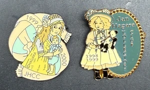Vintage 1998-99 & 2000 Jan Hagara Collectors Club Lapel Pin x2 - Picture 1 of 6