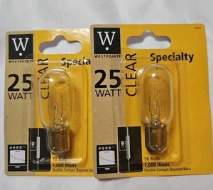 Base Bayoneta Doble Contacto 2 Westpointe 25w Clear Appliance T8 - Imagen 1 de 2
