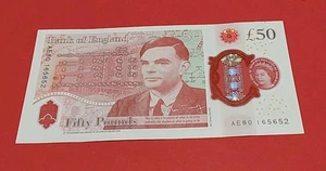 B418 seltener £50 John AE80 letzter gelaufener Schein, sehr guter Zustand  - Bild 1 von 2