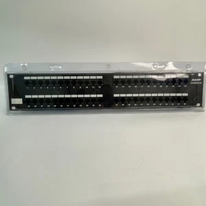 AMP Cat5 48-Port Network Patch Panel Model #557862-1 - Picture 1 of 2