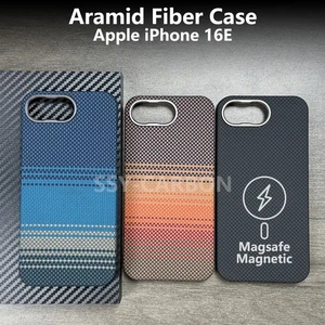 Real Carbon Fiber Case For Apple iPhone 16E Aramid Magsafe Magnetic Cover Case - Picture 1 of 11