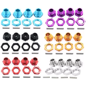 17mm Alloy Wheel Hubs Nut Pin 81011 For HSP 94762 94081 HOBAO Team C 1/8 RC Car - Picture 1 of 13