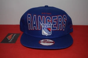 NHL New Era New York Rangers Snapback Hockey Hat 9Fifty RARE OLDER STYLE not AHL - Picture 1 of 8