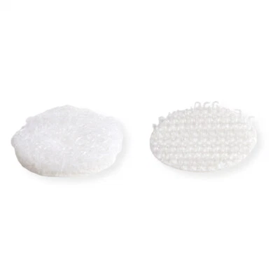 VELCRO® Klettpunkte Selbstklebend, Haken & Flausch 16mm x 16 sets Weiß - Bild 1 von 3