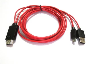 Cavo Adattatore 2M MHL USB a HDMI HD TV per Tablet Samsung Galaxy Tab 3 10.1 8.0 - Foto 1 di 4