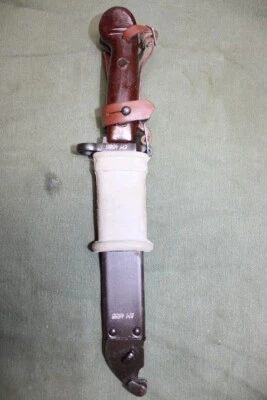 Romanian Multi-Purpose Combat Rifle Knife with Scabbard Set 7.62x39 5.45 PC58 - Image 1 of 4