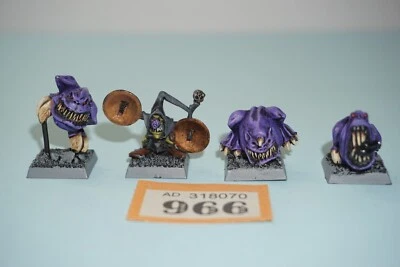 Warhammer Fantasy Citadel Night Goblin Squigs and Herder x 4 Metal - Image 1 of 4