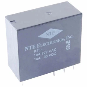 NTE R25-11A10-24 24 Volt AC Coil, 10 Amp DPDT General Purpose Relay - Picture 1 of 1