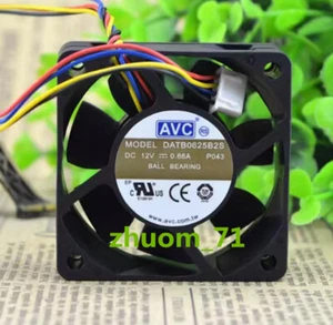 1PC AVC DATB0625B2S 6025 12V 0.66A 6cm PWM Variable speed cooling fan - Picture 1 of 5