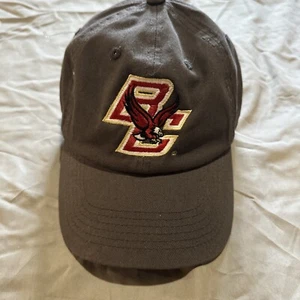 Boston College Eagles Hat Gray Clean Up Cotton Adjustable Strapback Top Of World - Picture 1 of 8