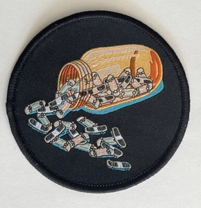 Parche para patinador botella de medicamentos recetados para patinador de 3 pulgadas - Imagen 1 de 4