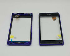 Sony Xperia E1 D2005 Touch Screen Display Vetro Cover Frontale + Touchpad Viola Nuovo