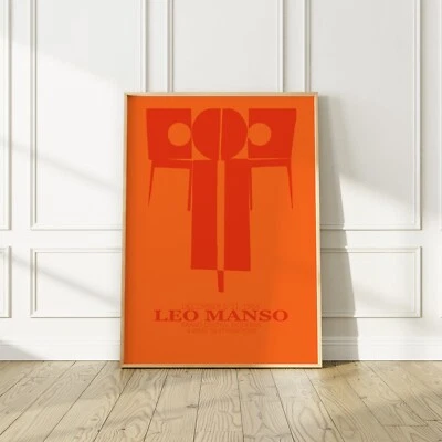 Leo Manso 1964 Vibrant New York City Exhibition Poster, No Frame - Image 1 of 4