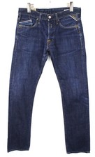 REPLAY Waitom Jeans Men's W32/L36 Regular Fit Faded Button Fly