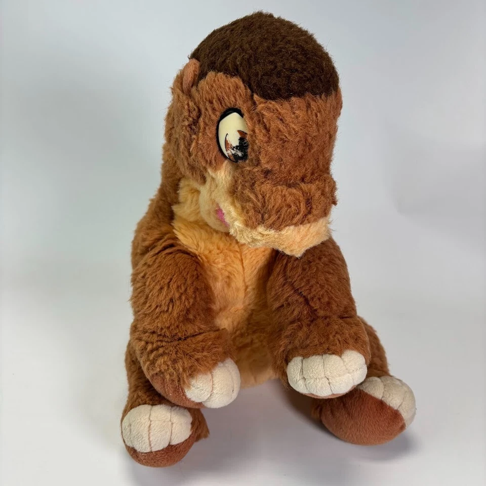 Peluche Little Foot de colección The Land Before Time etiqueta GUND relleno 17"" 1988 Corea Foto 1 de 4