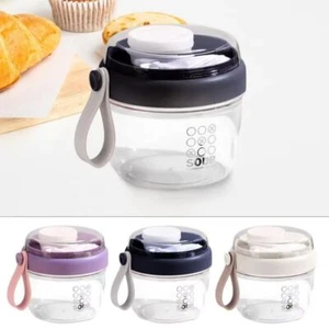 Food Storage Salad Containers 650ml Overnight Oatmeal Cup Kitchen Tool - Picture 1 of 15