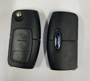 GENUINE FORD 3 BUTTON REMOTE FLIP KEY FOB FIESTA FOCUS ETC! TESTED 3M5T15K601AC - Picture 1 of 7