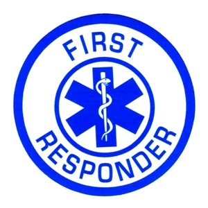 Calcomanía STAR OF LIFE FIRST RESPONDER altamente reflectante 2 1/2" First Responder - Imagen 1 de 1