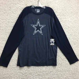 NUOVO Dallas Cowboys Camicia 2XL Adulto Blu Reggie Manica Lunga Calcio Uomo XXL - Foto 1 di 9