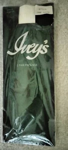 Vintage IVEY'S 1970-80 PEARL Knee High Sandalfoot Nylon hose Size 8.5-11 2 pr. - Picture 1 of 4