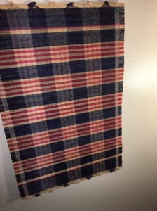 8 Colorful 18” x 12” Bamboo Straw Reed Place Mats Red Blue Tan: Used But Useful - Picture 1 of 12