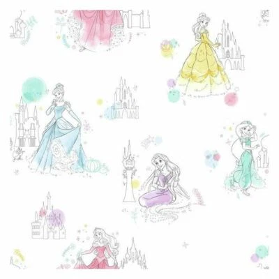 York DI0968 Disney Wallpaper Princess Pretty Elegant Unpasted Wallcoverings - Image 1 of 4