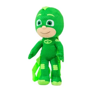 PJ Masks Gekko 15" Plush Doll Figure Kids Backpack w/ Adjustable Straps Frog Box - Picture 1 of 2