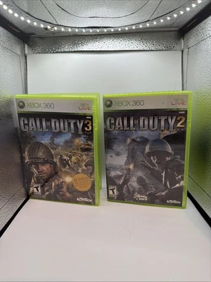 Call Of Duty 2-3 bundle - Xbox 360 - CIB - TESTED WORKING- CLEANED - Image 1 of 4