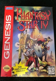 Phantasy Star 4 Sega Genesis Complete,  Clean, Tested Mint Condition !
