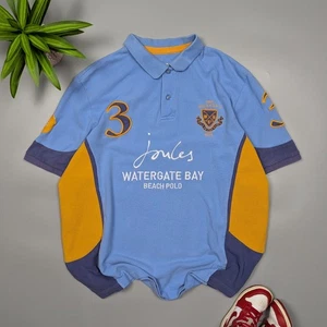 Polo de Playa Joules Raro Para Hombre Vintage XXL Azul Multicolor Bordado Logo - Imagen 1 de 13