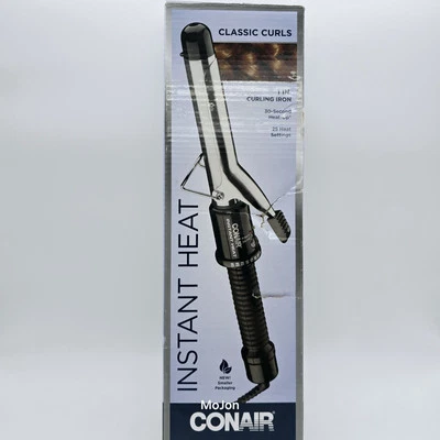 Conair CD87GNR Curling Iron Instant Heat Setting Extra Long Cool Tip 1" Torn Box - Image 1 of 4