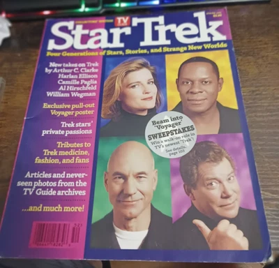 Star  Trek Collectors TV Guide Edition Spring 1995 with Poster see pics freeship - Image 1 of 4