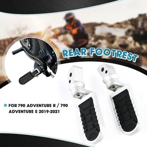 Rear Passenger Footpegs Footrest Adjustable for 790 Adventure R / S 2019-2021 - Picture 1 of 4
