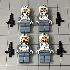 LEGO Star Wars Clone Trooper Pilot Phase 2 sand blue minifigure 8088 Lot 4 E2 15