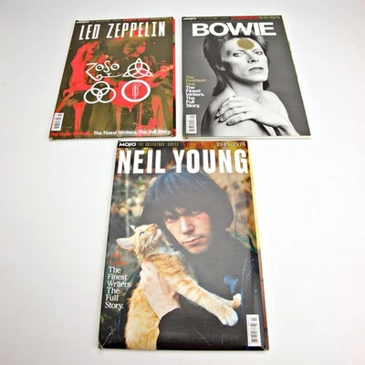 3 Mojo Collector's Series Magazines w/ Sleeves Led Zeppelin, Neil Young, Bowie - Image 1 of 4