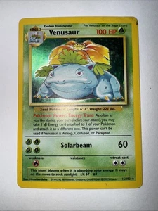 1999 Venusaur Holo Rare Pokémon Card Base Set 15/102 - Picture 1 of 7